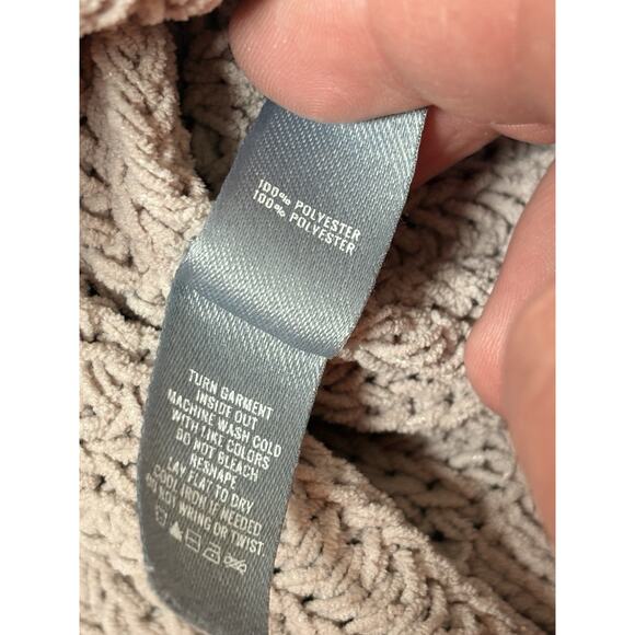 Aerie Oversized Chunky Knit Roll Turtleneck Sweater Dusty Pink Women’s Size XS - Picture 6 of 6